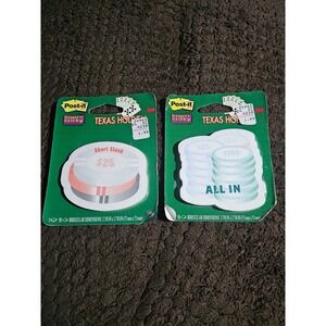 Vintage 3M Post-It Super Sticky Poker Theme Post It Note Pads Sealed NOS